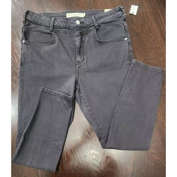 Anthropologie's Pilcro and the Letterpress High Rise Skinny Jeans Black 32 NWT - Picture 3 of 12